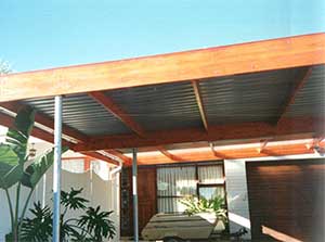 Wooden Structure fitted with IBR roofing